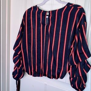 Ruffled sleeved dress shirt